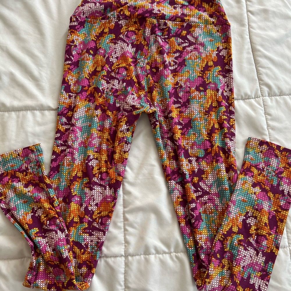 Women’s floral print stretchy leggings